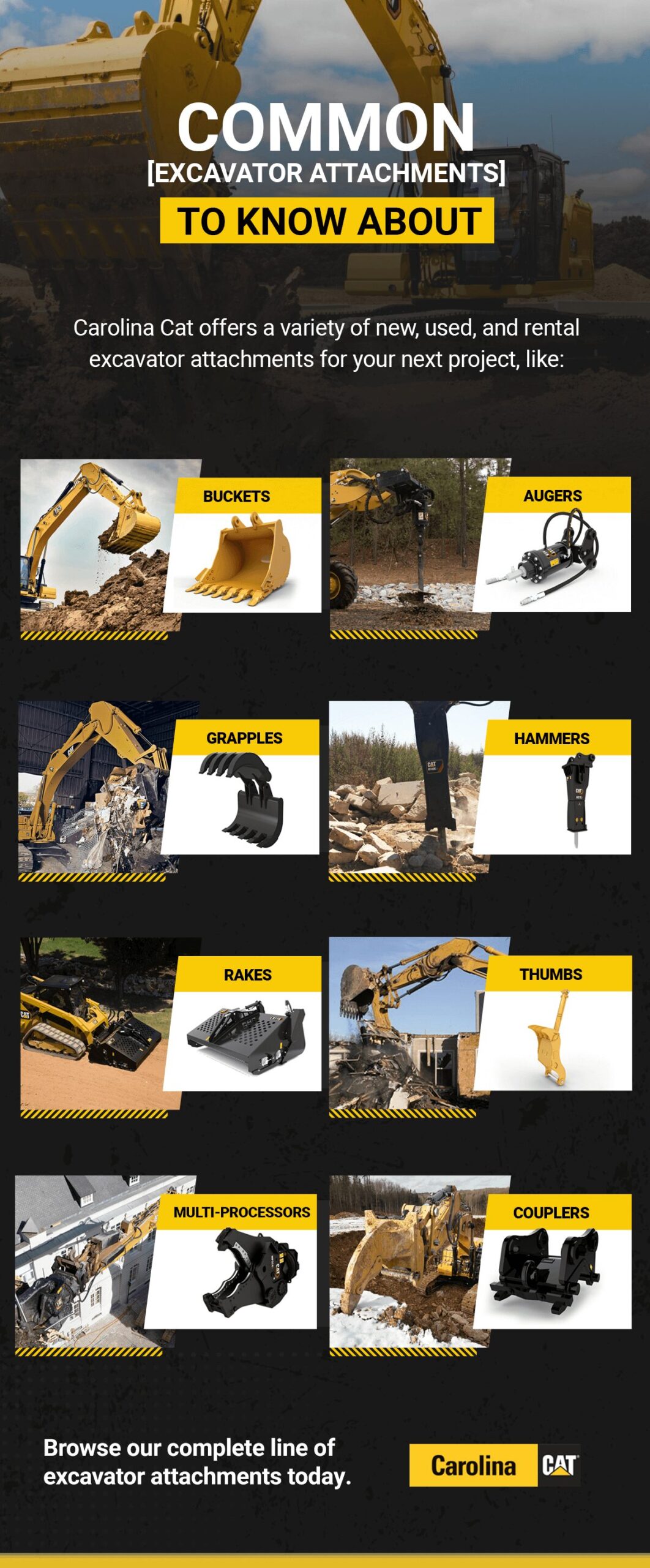 Best Attachments for Excavator in Western NC
