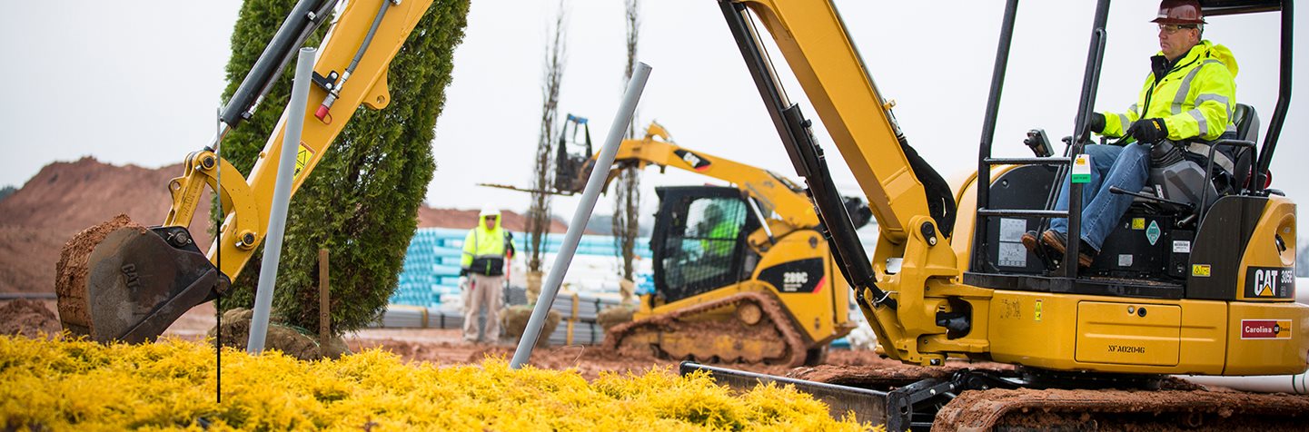 CAT rental excavators