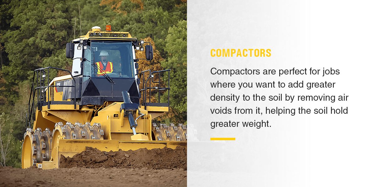 compactors help soil hold greater weight
